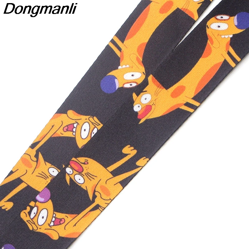 Брелок для ключей P3539 Dongmanli с милым котом ремешки идентификационных карт