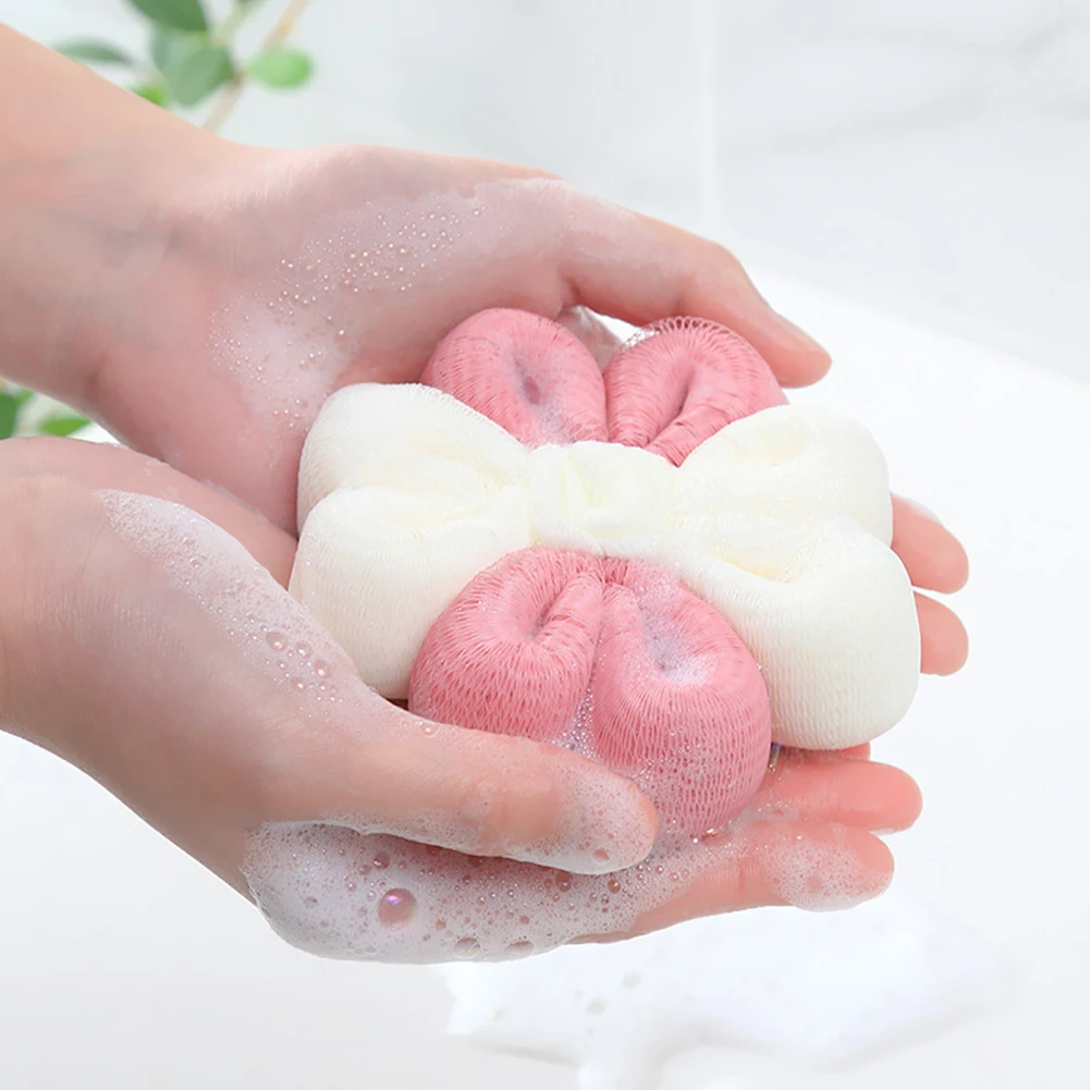 Портативная Цветочная мочалка из люфы молочный душ сетчатая губка массажные