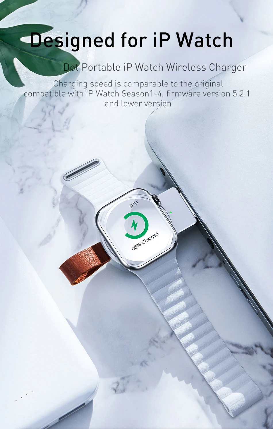 Магнитное Беспроводное зарядное устройство qi для apple watch series 4 3 2 1 портативное зарядное устройство usb быстрая Беспроводная зарядная подставка для apple watch 4