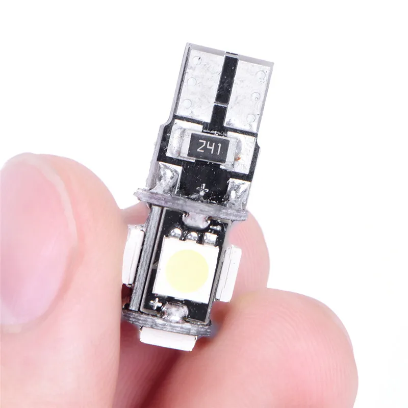 10x Белый T10 5 smd 5050 led Canbus безошибосветильник s W5W 194 5SMD светильник почки 168 2825