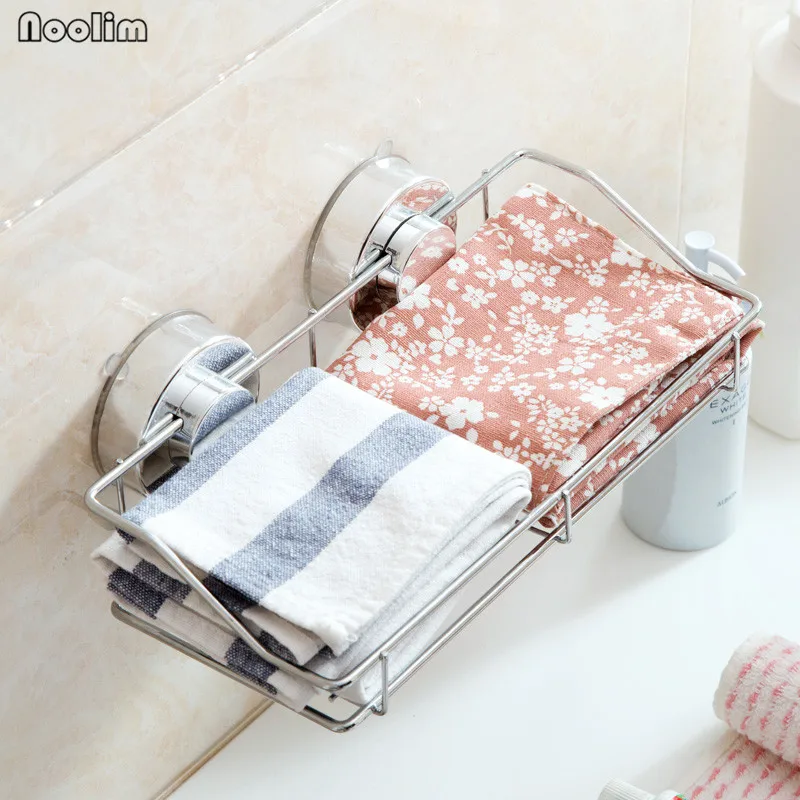 Настенный вакуумный органайзер для ванной комнаты из нержавеющей стали|organizer