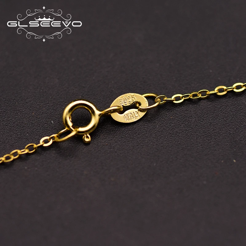 GLSEEVO натуральный пресноводный жемчуг кисточкой кулон ожерелье для женщин