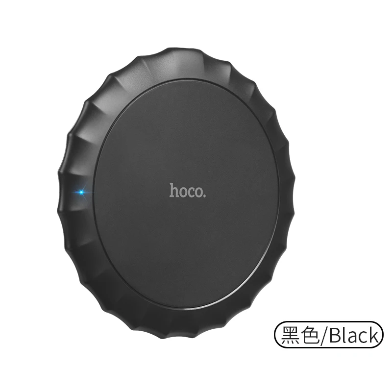 Беспроводное зарядное устройство HOCO Qi Беспроводной Зарядное устройство для iPhone X/XS Max XR 8 плюс настольное заряд Беспроводной зарядного устройства для samsung S8 S9/S9+ Note 9 - Тип штекера: Black