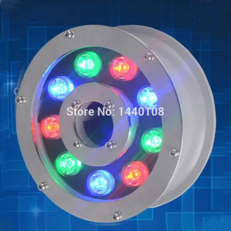 5 шт./лот светодиодный бассейн свет 9 Вт RGB IP68 Светодиодный Бассейн света Наружное