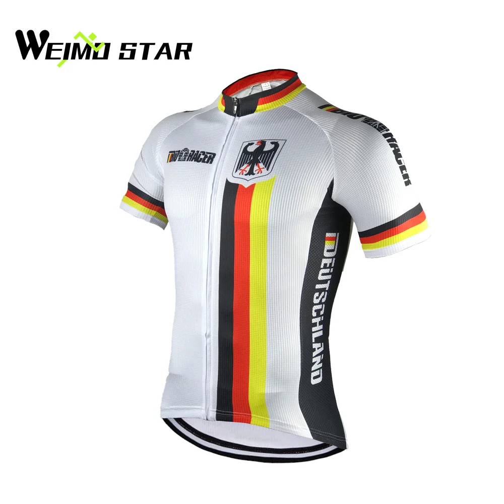 Футболка Weimostar мужская с коротким рукавом Джерси для велоспорта одежда из