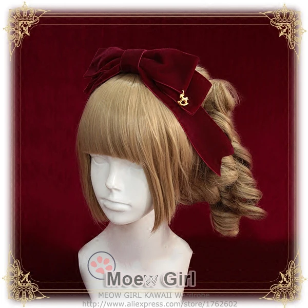 

[Fairytale World]+Princess and the Pea+Barrette Lolita Trojan Pendant Big Bow Hair Clip