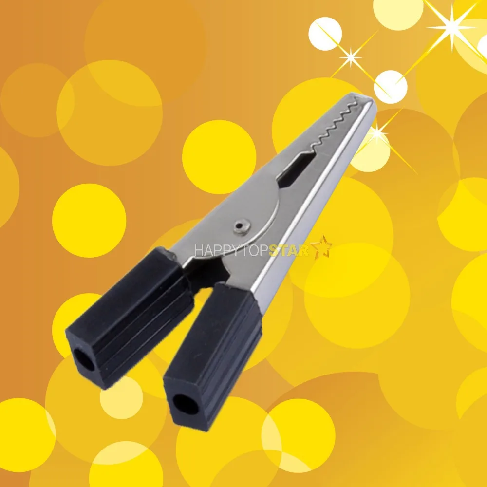 Бесплатная доставка Черный Металлический Зажим Аллигатор испытательный зажим AC