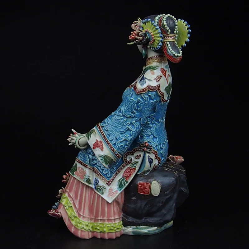 Фарфор Антиквариат Искусство Коллекционная Механическая Фигурка Традиционный