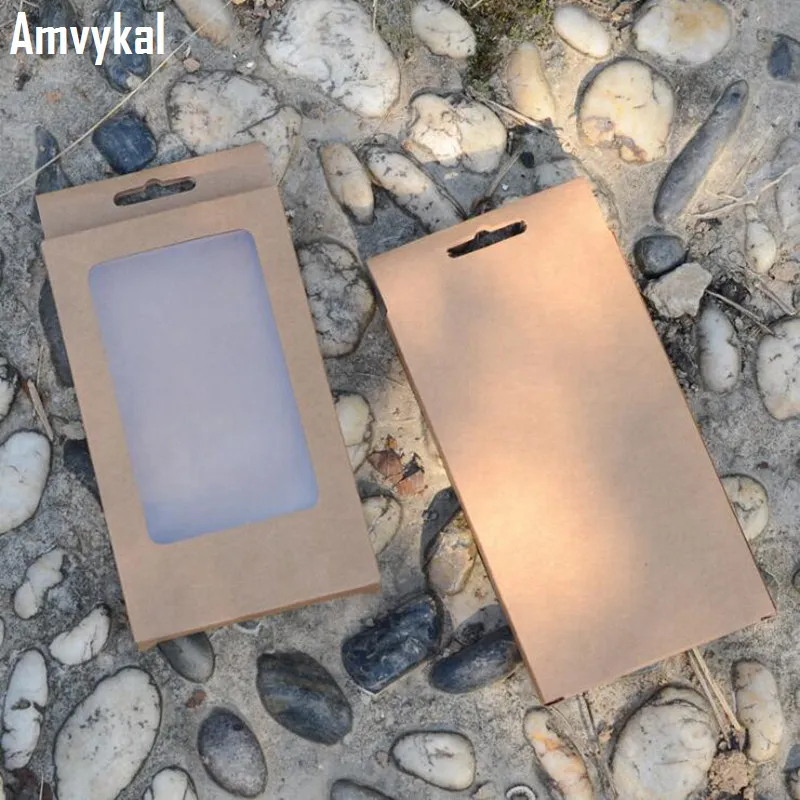 Brown Чехол Amvykal для iPhone X 6 6s 7 8 9 Plus samsung универсальный чехол для телефона розничная торговля упаковочный картон блистерной формы из ПВХ Розничная коробка - Цвет: Brown
