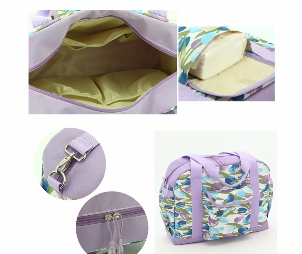 Бесплатная доставка! Новинка 6 шт. сумка для подгузников с цветочным принтом мамы