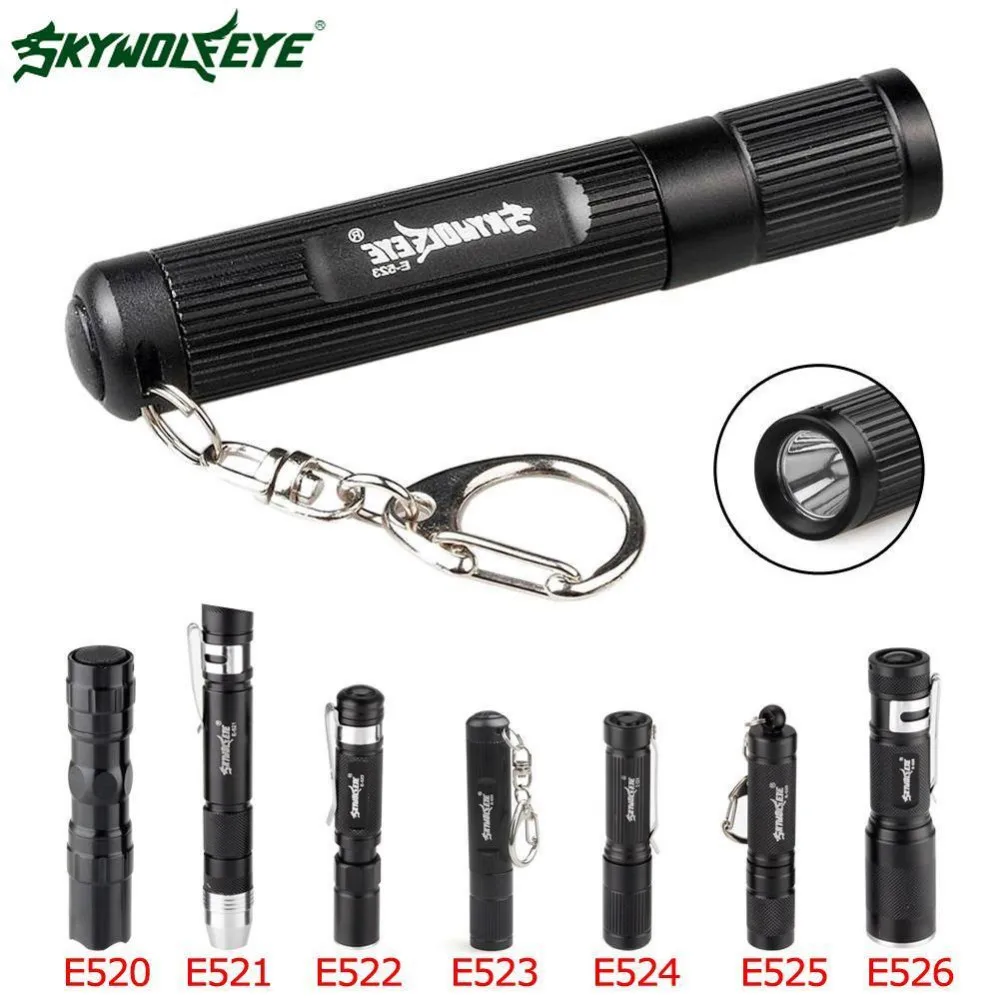 SKYWOLFEYE Waterproof Penlight flashlight 3800LM XPE led torch 3 modes bike light Zoom lanterna with pocket clip AAA | Лампы и