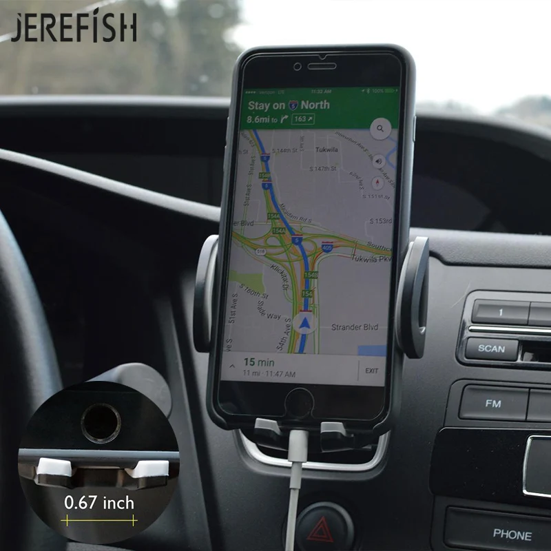 Регулируемая автомобильная подставка Jerefish 360 с креплением на вентиляционное