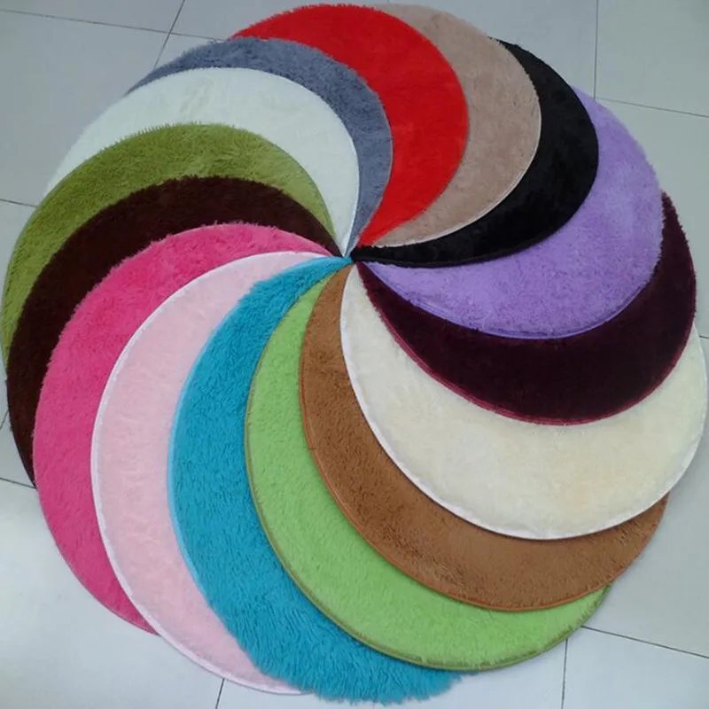 Пушистый круглый ковер ковры для гостиной Kilim искусственный мех детской комнаты