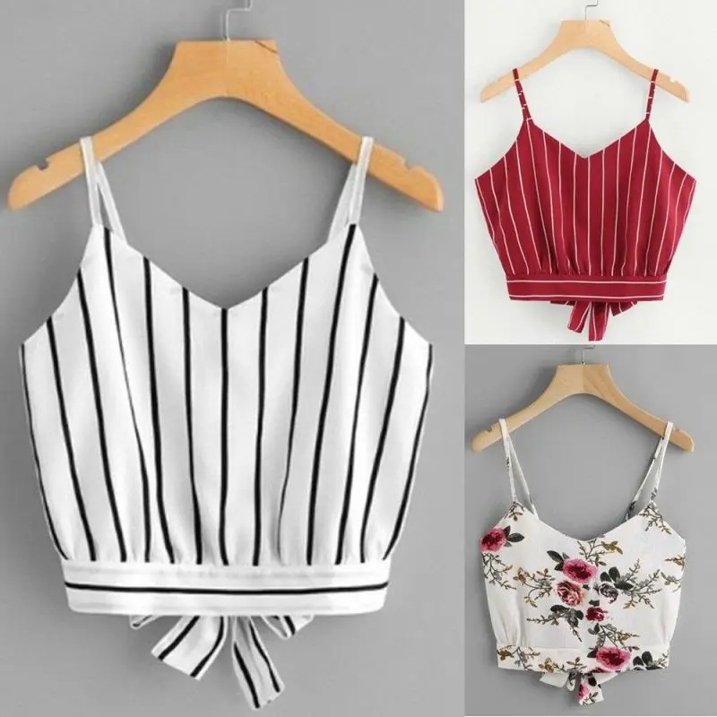 

Women Summer Camisole Casual Sleeveless Vest Crop Tops HOT