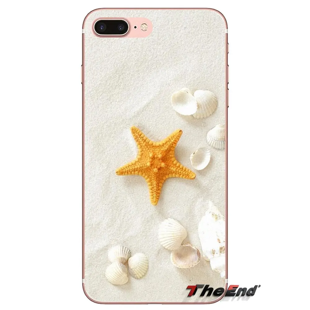 For Huawei Nova 2 3 2i 3i Y6 Y7 Y9 Prime Pro GR3 GR5 2017 2018 2019 Y5II Y6II Blue Wood Seashells Sea Star Silicone Cases Covers |
