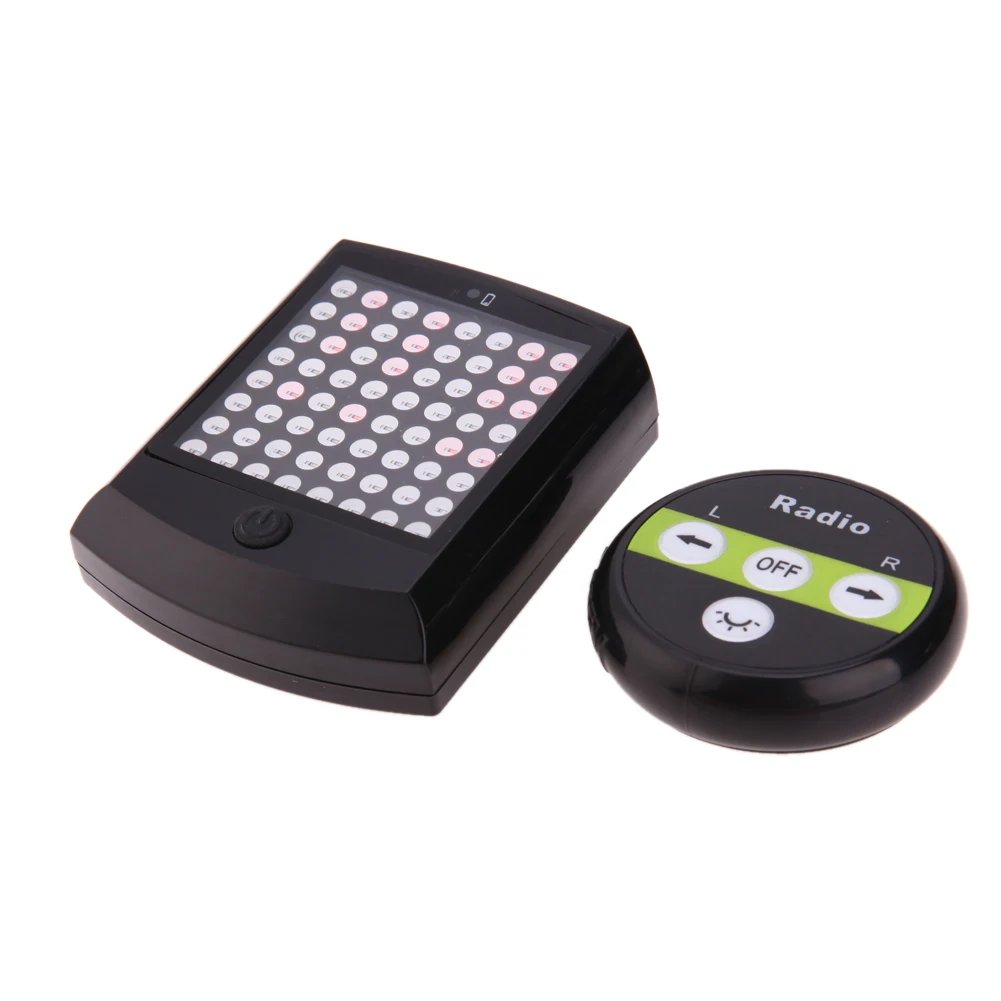 1 шт. USB Перезаряжаемые велосипед хвост светильник 80 люмен 64 светодиодный бусы с