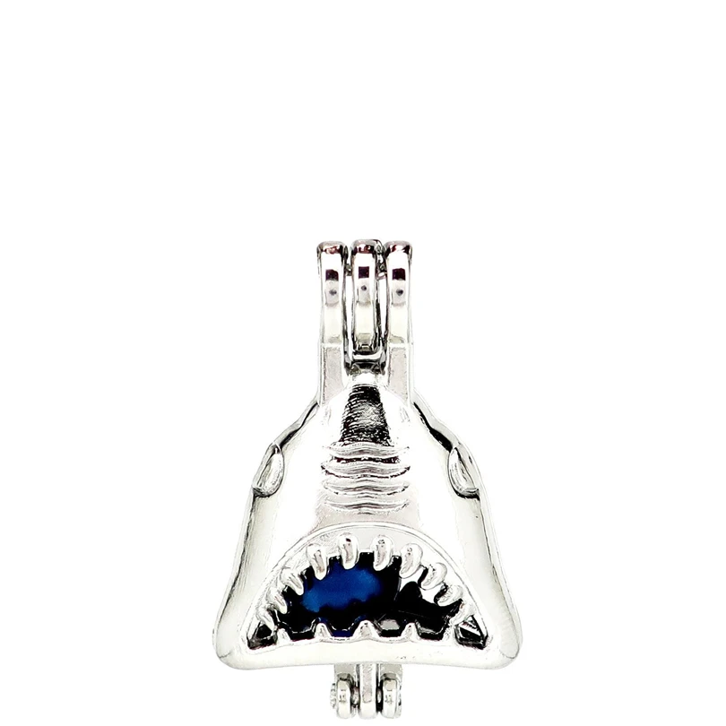 K1016 5 шт./лот Ocean Jaws жемчужные бусины в форме животных клетка Подвеска Медальон