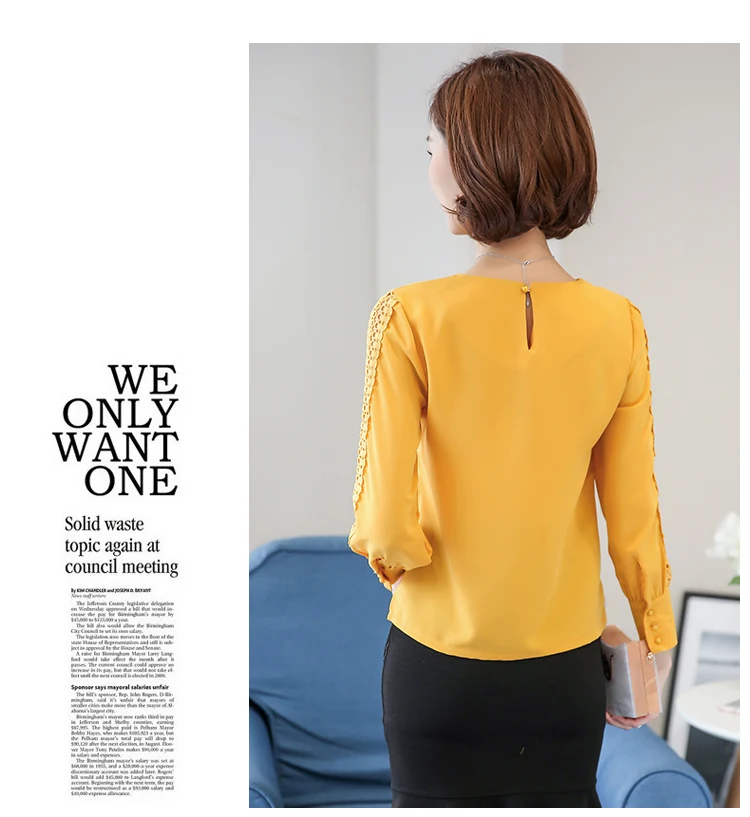Spring Women Chiffon Blouse Long Sleeve Lace Shirt Hollow Out Blouses Tops Summer Sexy Slim Solid Blusa de Renda Feminina