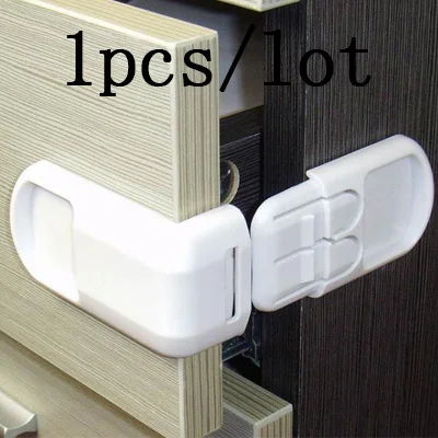 1pcs white 5 шт. пластиковая защита для детей, детские шкафчики, замок для ящиков, ящиков, дверей, терминаторов, безопасности, детские защитные замки - Цвет: 1pcs white