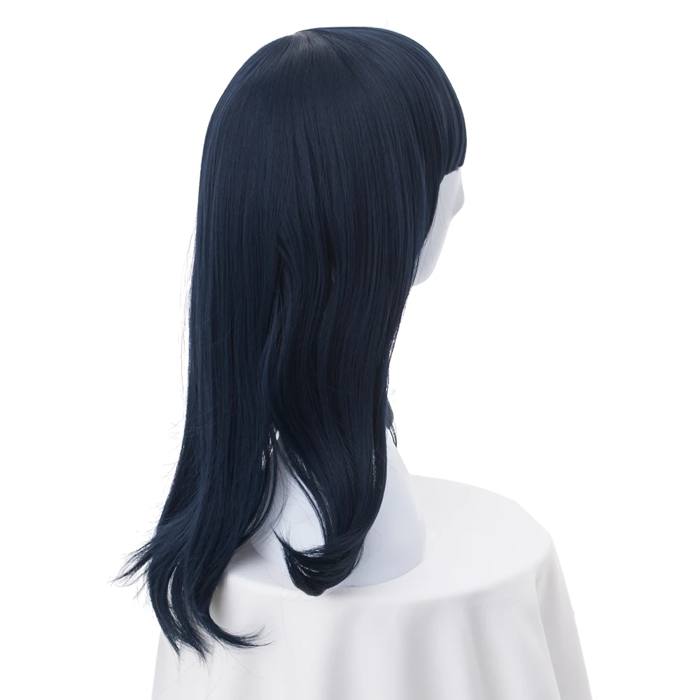 Аниме SSSS. GRIDMAN Takarada Rikka Косплей парики для женщин длинный прямой темно синий парик