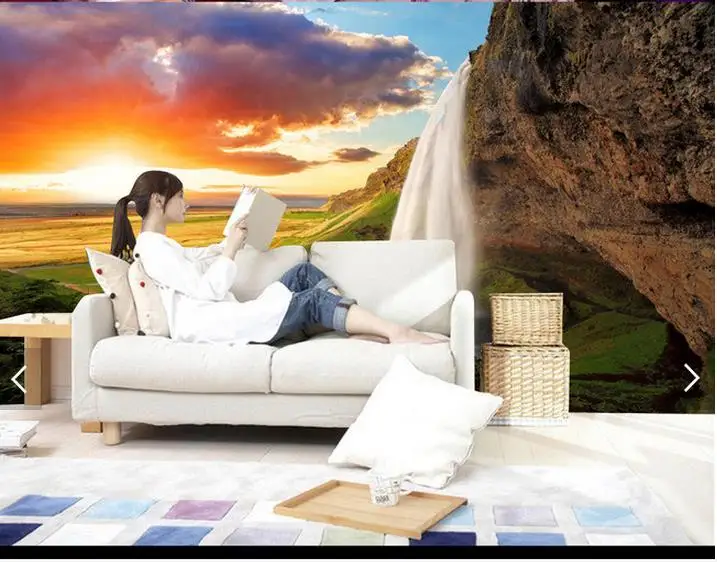 Пользовательские фото обои 3d tv настенные бумаги фрески ТВ установка настенная