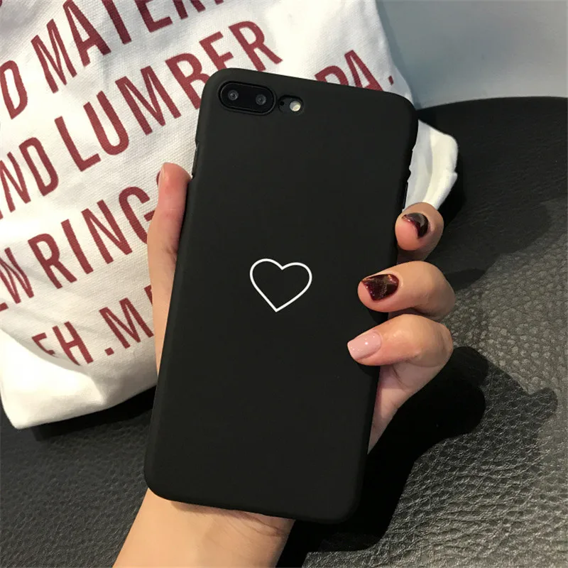 Милый чехол для телефона с розовым сердцем iphone XMax Xr XR 6S 7 7Plus 6Plus 8 8Plus X 5 5S SE PC Чехлы