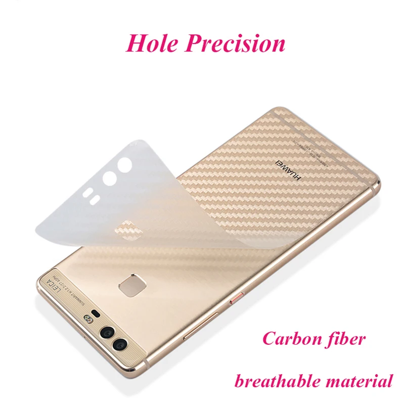 2 упаковки 3D защитная задняя пленка из углеродного волокна для Huawei P8 Lite 2017 Защита