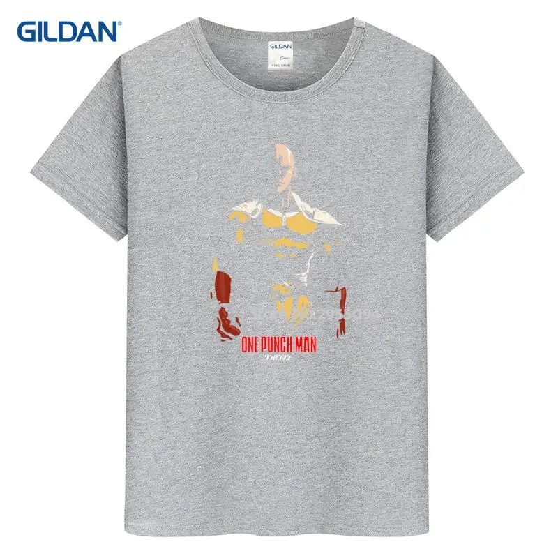 Мужская хлопковая футболка 2017 один удар человек Вдохновленный Сайтама герой