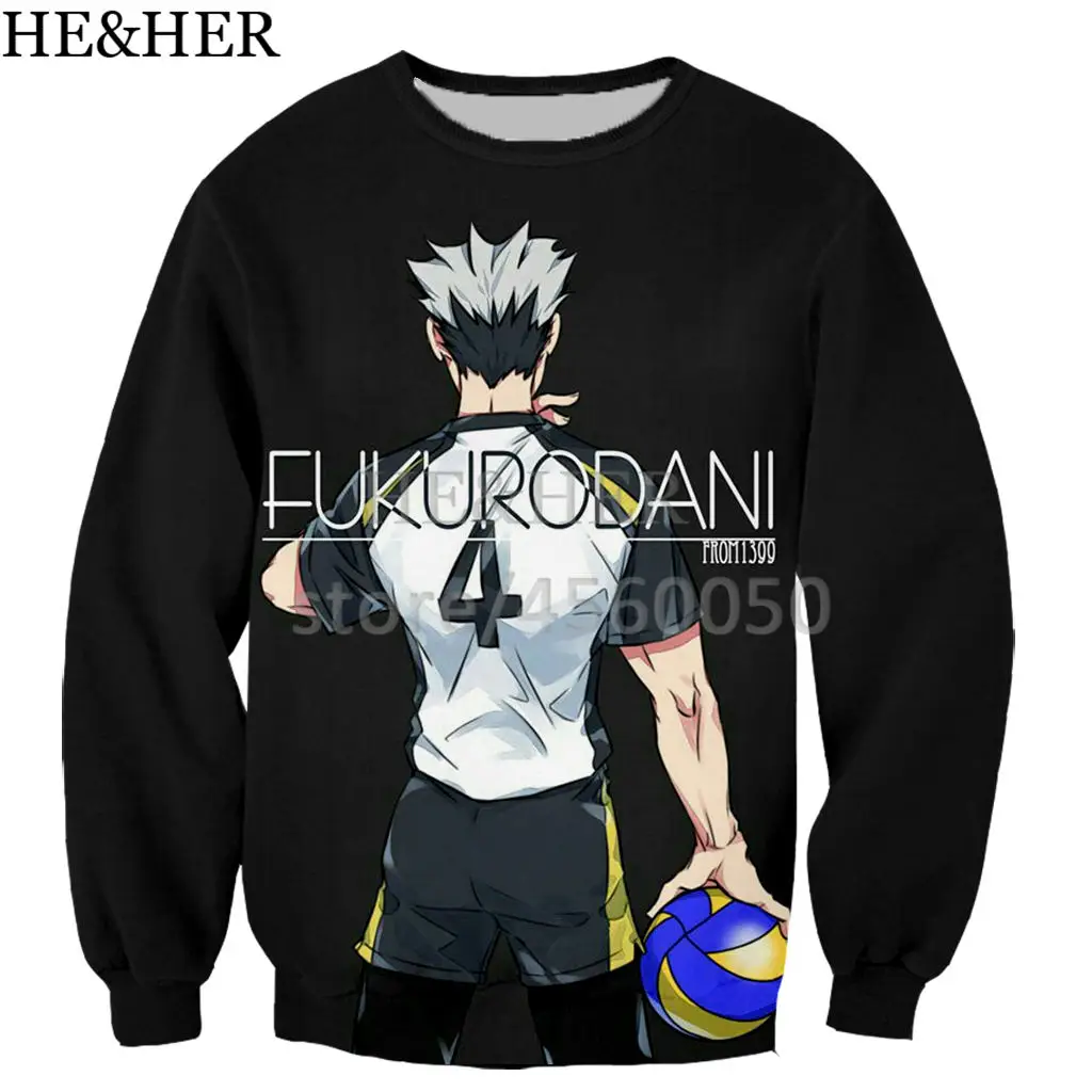 07 Haikyuu Volley Ball Club, Мужской Женский пуловер, свитшот, простая толстовка с 3D принтом, крутые свитшоты в уличном стиле - Цвет: 07