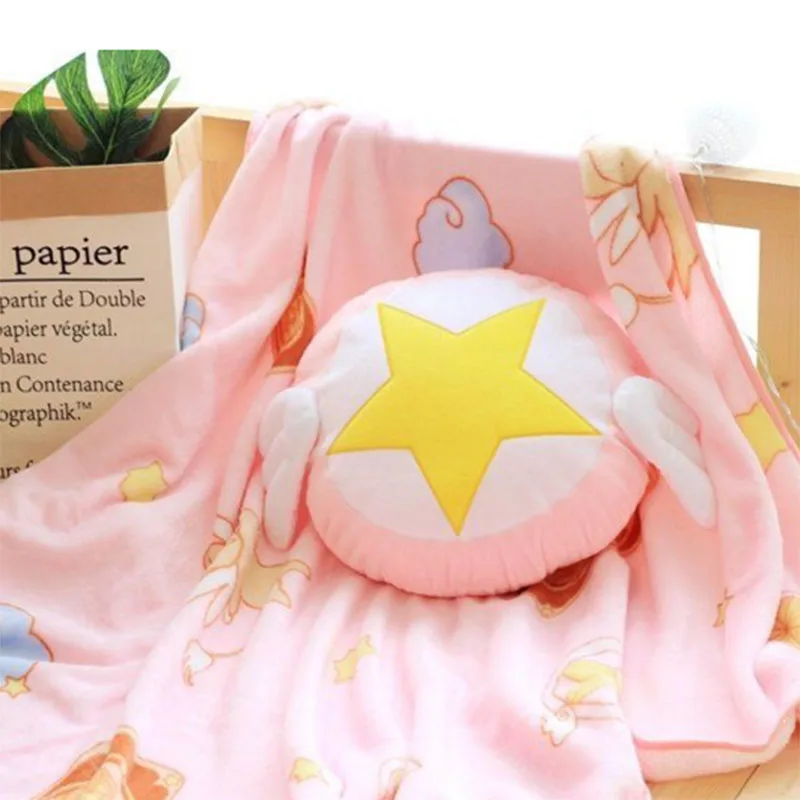 Аниме карточка captor cardcaptor KINOMOTO sakura Сейлор Мун Кондиционер Одеяло Подушка костюм