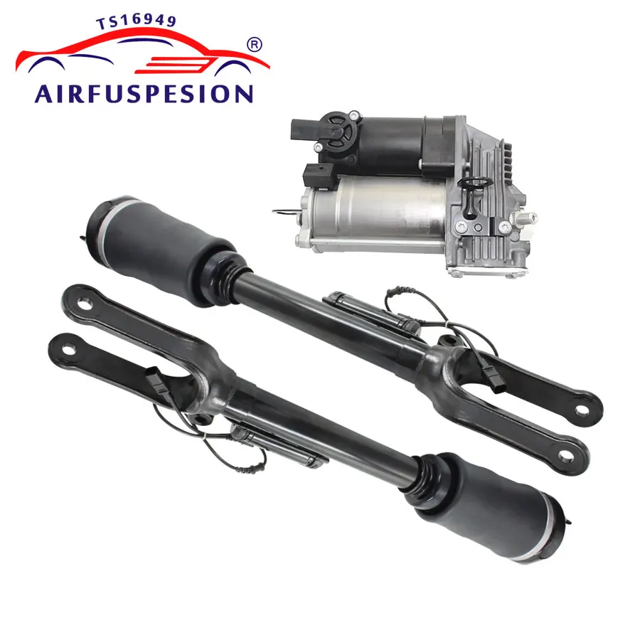 

Воздушный компрессор для Mercedes W164 X164 ML GL класса, 2 шт., Амортизатор передней пневматической подвески с ADS 1643206013 1643201204