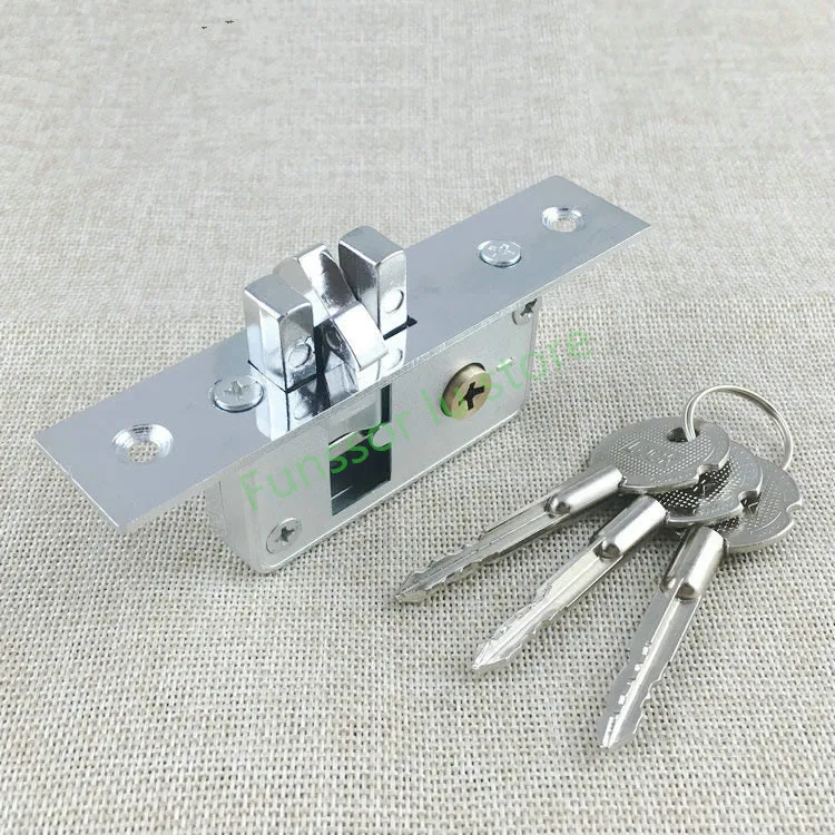 Invisible/Mortise lock,Pull gate Hook lock,Alloy lock body,For Framed glass door,strong, durable,Door hardware