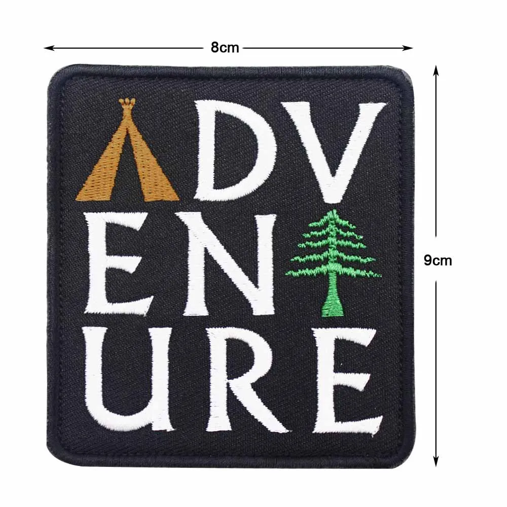 ADVENTURE(1ke lvshu Спортивный Медвежонок лагерь жизнь оставьте дорогу в море Открытый Утюг на вышитой одежде нашивки для одежды - Цвет: ADVENTURE(1ke lvshu