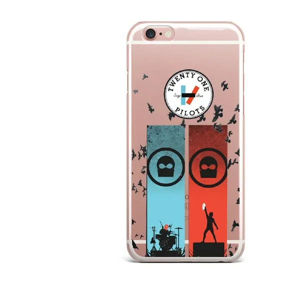 Мягкий прозрачный силиконовый чехол для телефона Twenty One Pilots из ТПУ iPhone 5 5S SE 6 6S Plus X