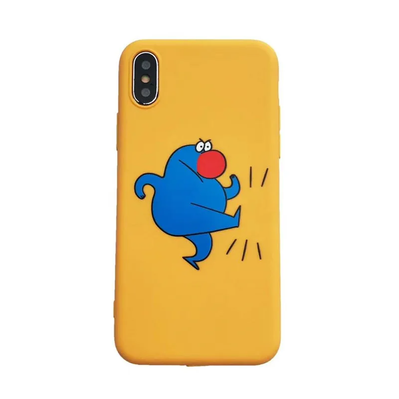 Cartoon Funny Phone Case For Apple iphone XS Max XR 8 8plus 7 7plus 6S/6 Plus Cute Kicking Ass Cover Soft TPU Cases |