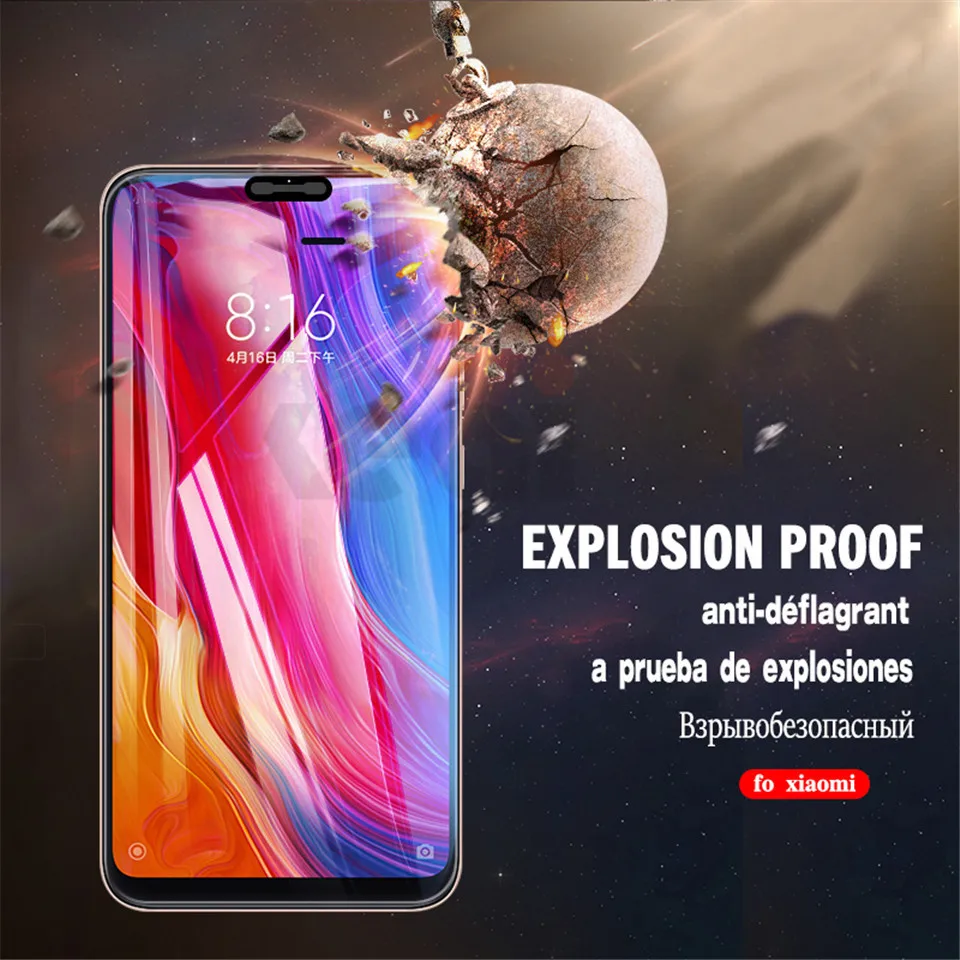 9D закаленное стекло для Xiaomi mi A2 Lite стекло mi 8 lite защита экрана полное покрытие для Xiao mi A1 5X 6X защитная пленка