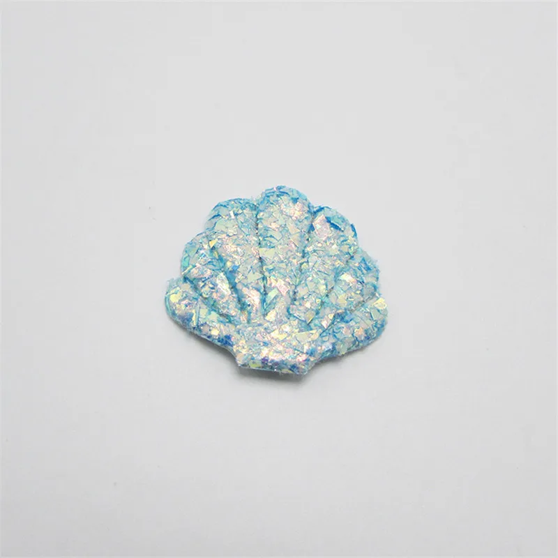 blue 42 шт./лот 4,5x3,8 см Смешанные цвета блестящая оболочка мягкие аппликации для вставка для торта карты и BB клип аксессуары DIY нашивки для детей - Цвет: blue