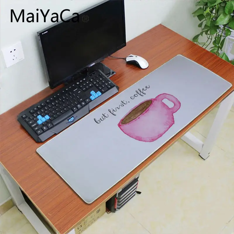 Maiyaca OK но первый кофе для украшения рабочего стола нескользящая резиновая