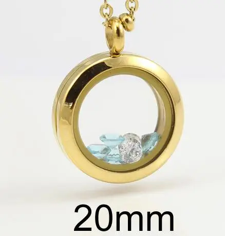 20 мм/25 мм/30 мм магнитный подвешиваемый кулон из нержавеющей стали круглой формы дизайнерский Шарм Золотой Цвет ювелирное ожерелье подвеска