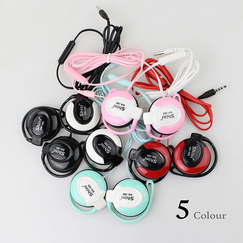 Наушники Shini360 3,5 мм, стерео наушники, ушные крючки, гарнитура для Iphone, телефона, Xiaomi, наушники, с фабрики, fone de ouvido