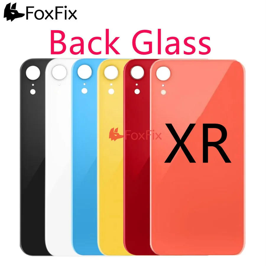Задняя панель для iPhone XR батарея стеклянная крышка Задняя панель Задняя Дверь Корпус чехол для Apple iPhone XR Задняя стеклянная крышка Замена