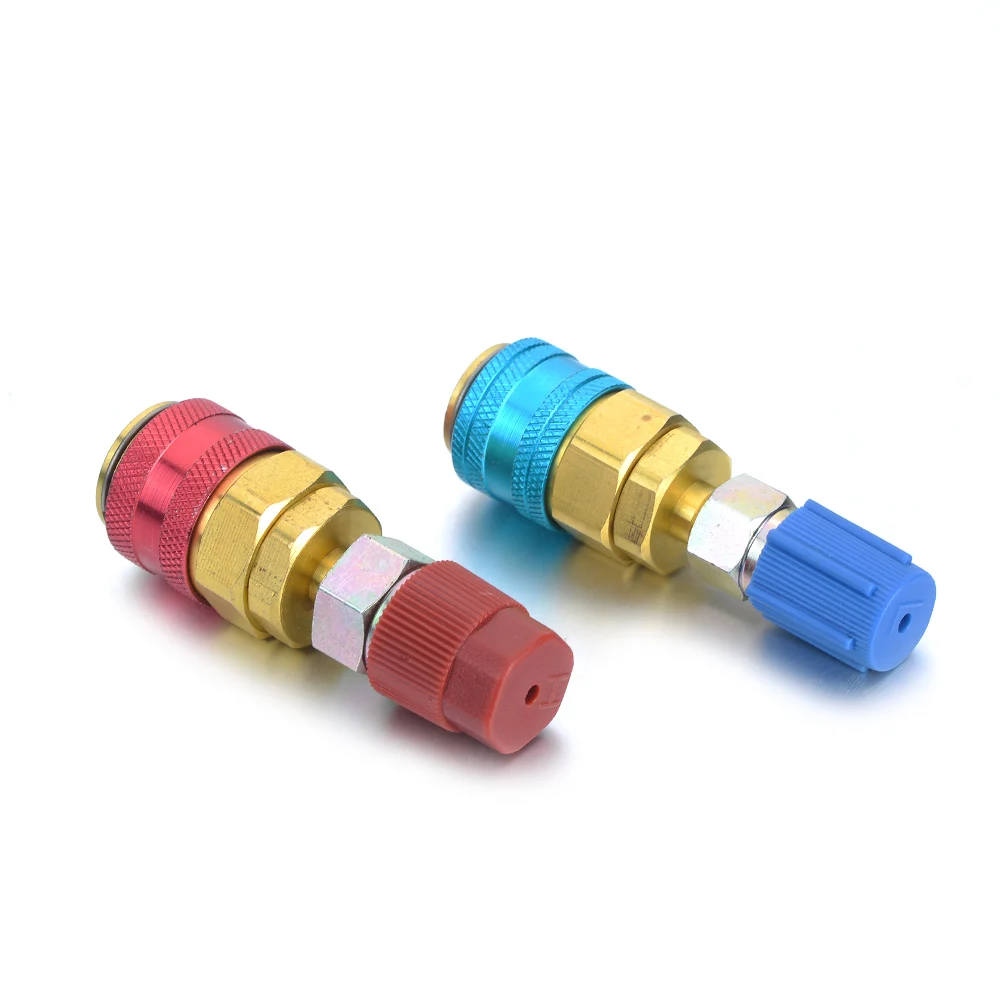 1pcs ac r134a auto quick connector adapter coupler highlow pressure side ac manifold hoses on autocar air conditioning free global shipping