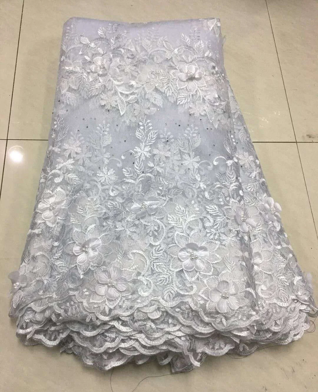 Африканская кружевная ткань 2018 вышитая в нигерийском стиле Высококачественная