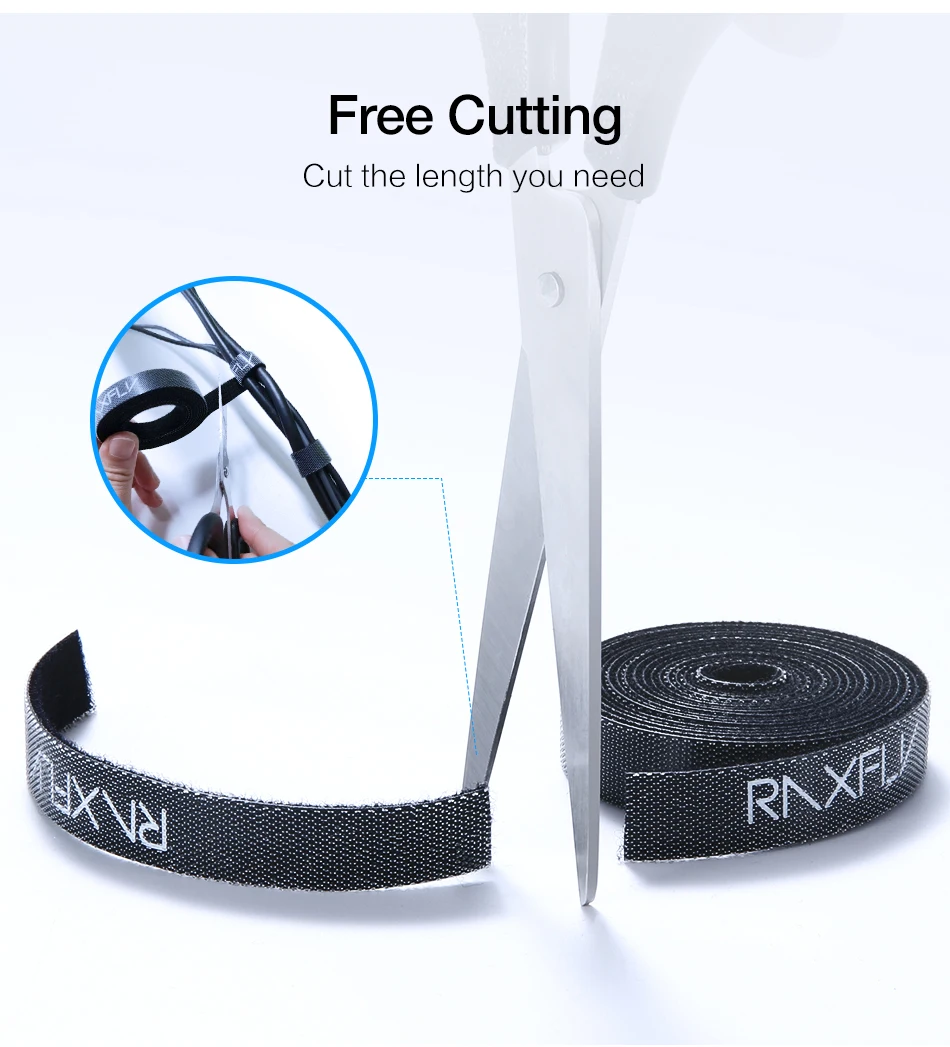 RAXFLY Кабельный организатор usb-кабеля для молния Micro Тип USB C Длина 1/3/5 м кабель клип офис Desktop Управление кабельный организатор кабель менеджмент органайзер кабелей органайзер для проводов