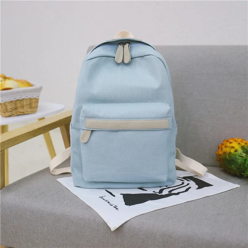Blue Женские холщовые рюкзаки, женская школьная сумка через плечо, рюкзак для девочек, модная дорожная сумка, Bolsas Mochilas Sac A Dos - Цвет: Blue