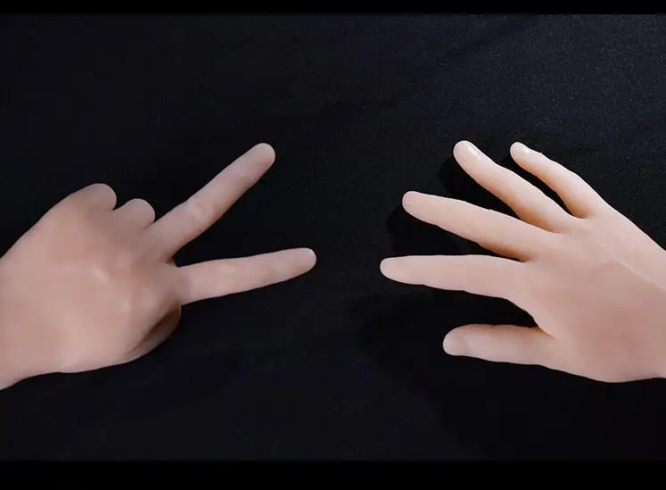 Бесплатная доставка! Модные Силиконовые Реалистичные руки с косточками