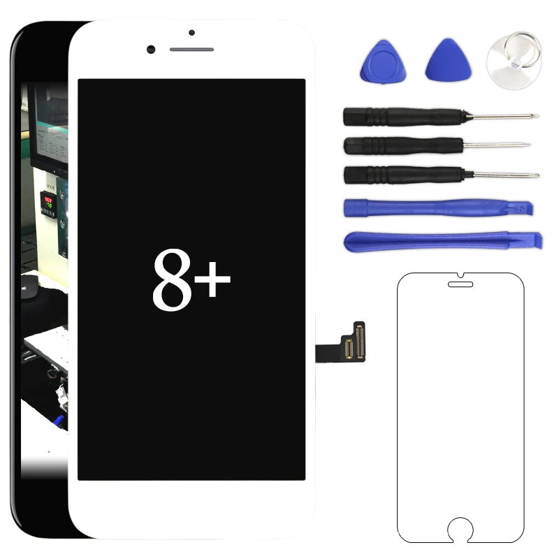 Для iphone 8 plus ЖК-экран с сенсорным дигитайзером сменный ЖК-дисплей для мобильного