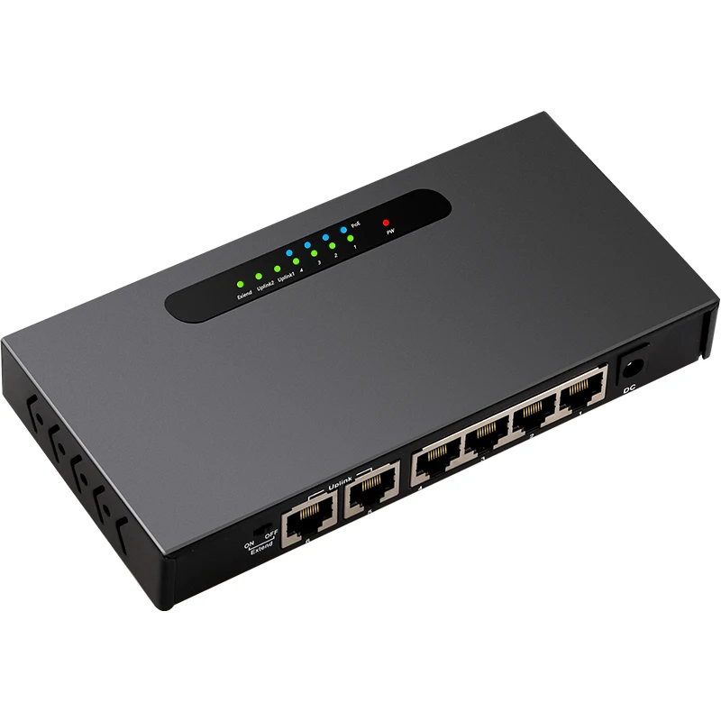 DIEWU коммутатор питания через Ethernet 4 Порты и разъёмы 10/100 Мбит/с+ 2 Порты по восходящей линии POE сетевой переключатель для IP Камера с Поддержка VLAN коммутатор