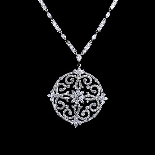 Роскошные брендовые новые крупные ожерелья с прозрачными/желтыми кристаллами из