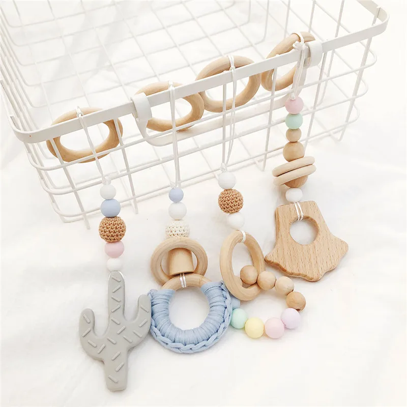 1 комплект Жевательная детская игрушка погремушка кактус игровой для тренировок